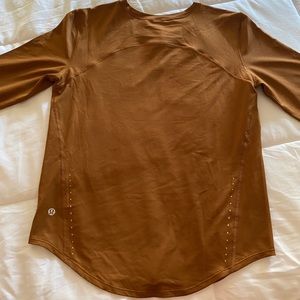 NWT Lululemon High Neck Running and Training Long Sleeve - Copper Brown